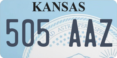 KS license plate 505AAZ