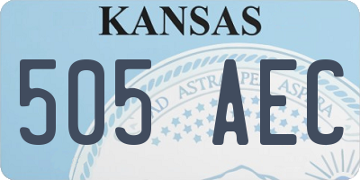 KS license plate 505AEC