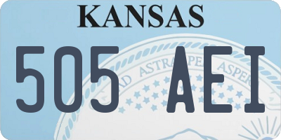 KS license plate 505AEI