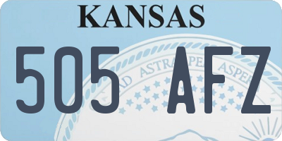 KS license plate 505AFZ
