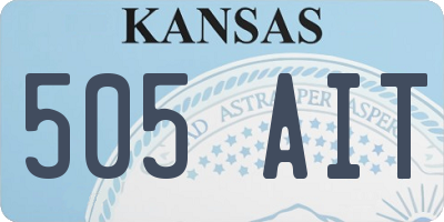 KS license plate 505AIT