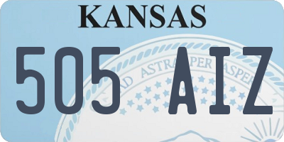 KS license plate 505AIZ