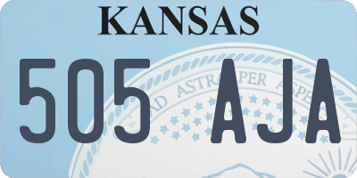 KS license plate 505AJA