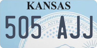 KS license plate 505AJJ