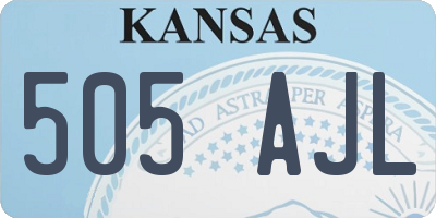 KS license plate 505AJL