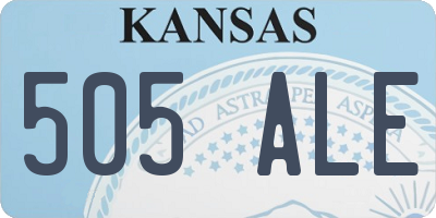 KS license plate 505ALE