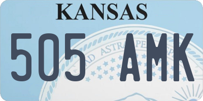 KS license plate 505AMK