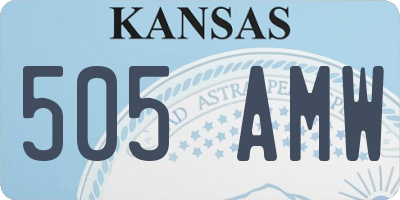 KS license plate 505AMW