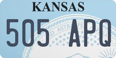 KS license plate 505APQ