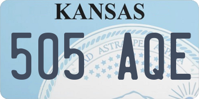 KS license plate 505AQE