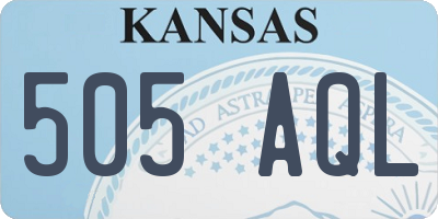 KS license plate 505AQL
