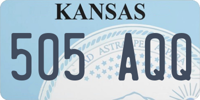 KS license plate 505AQQ