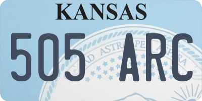 KS license plate 505ARC