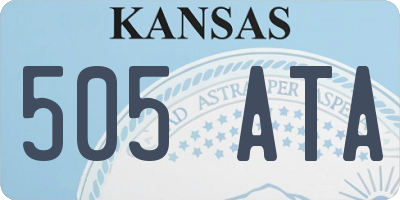 KS license plate 505ATA