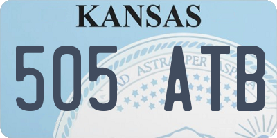 KS license plate 505ATB