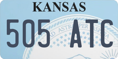 KS license plate 505ATC