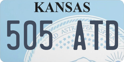 KS license plate 505ATD