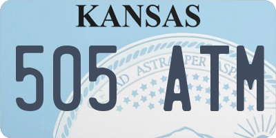 KS license plate 505ATM