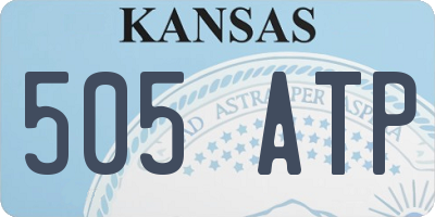 KS license plate 505ATP