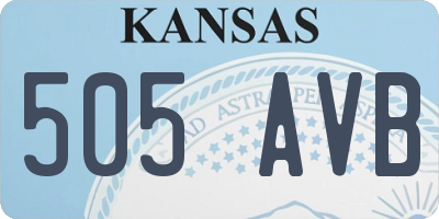 KS license plate 505AVB