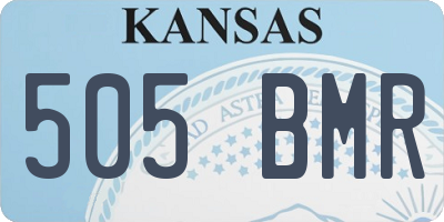 KS license plate 505BMR