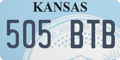 KS license plate 505BTB