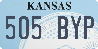 KS license plate 505BYP