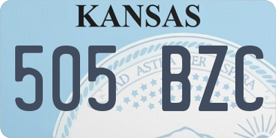 KS license plate 505BZC