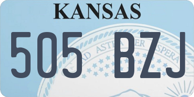 KS license plate 505BZJ