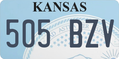 KS license plate 505BZV