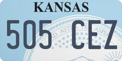 KS license plate 505CEZ