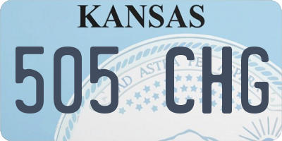 KS license plate 505CHG