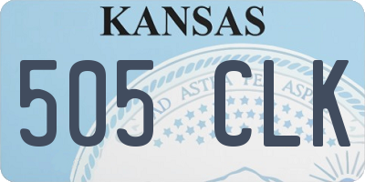KS license plate 505CLK