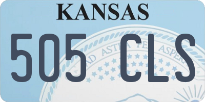 KS license plate 505CLS