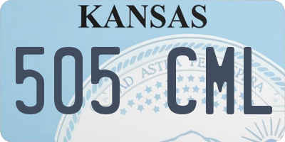 KS license plate 505CML