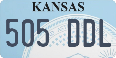 KS license plate 505DDL