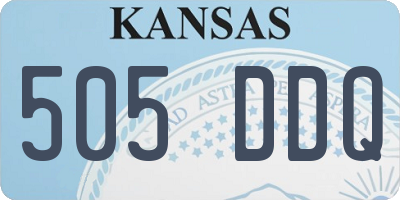 KS license plate 505DDQ
