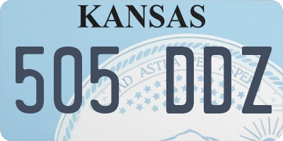 KS license plate 505DDZ