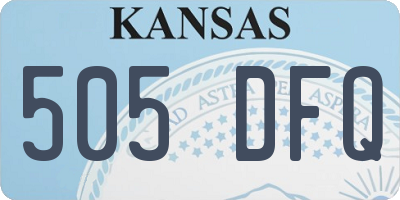KS license plate 505DFQ