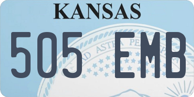 KS license plate 505EMB