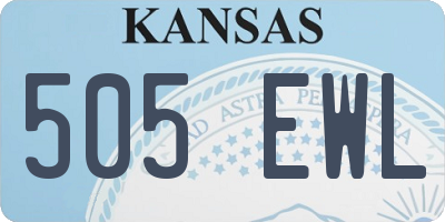 KS license plate 505EWL