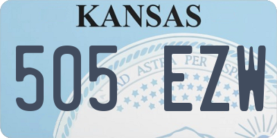 KS license plate 505EZW