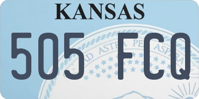 KS license plate 505FCQ