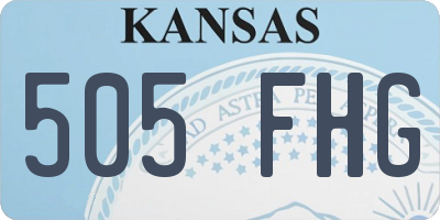 KS license plate 505FHG
