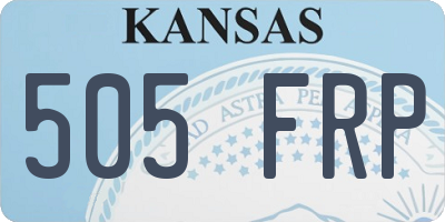 KS license plate 505FRP