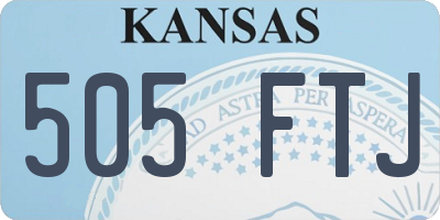 KS license plate 505FTJ