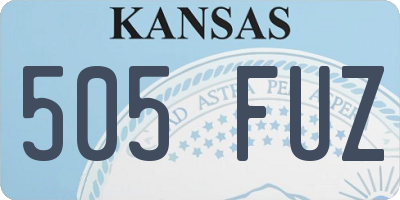 KS license plate 505FUZ
