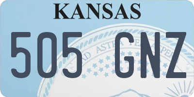 KS license plate 505GNZ