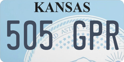 KS license plate 505GPR