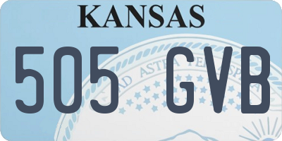 KS license plate 505GVB